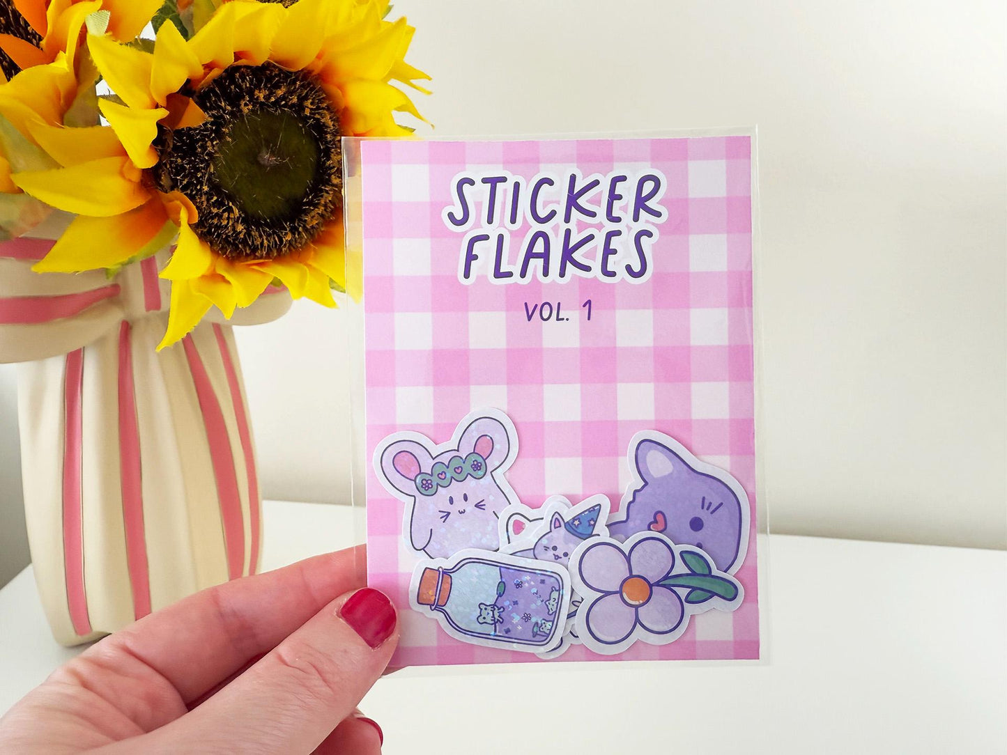 Pastel kawaii sticker flakes pack