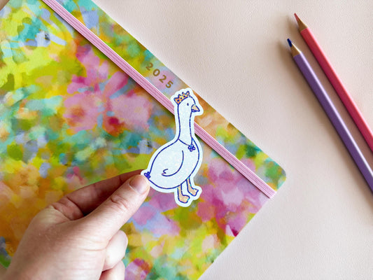Queen goose sticker