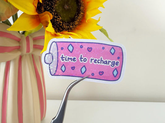 Self care battery sticker