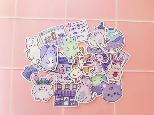 Holographic mini stickers