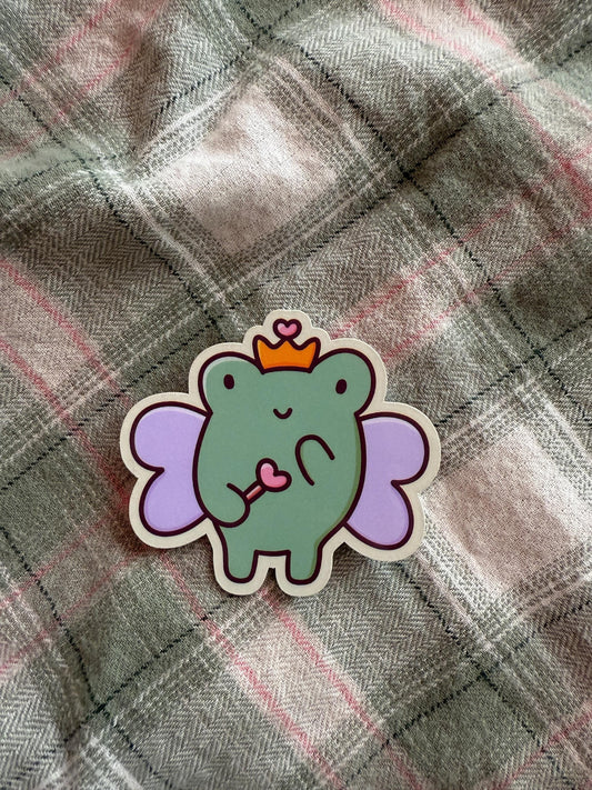 Fairy magical frog sticker
