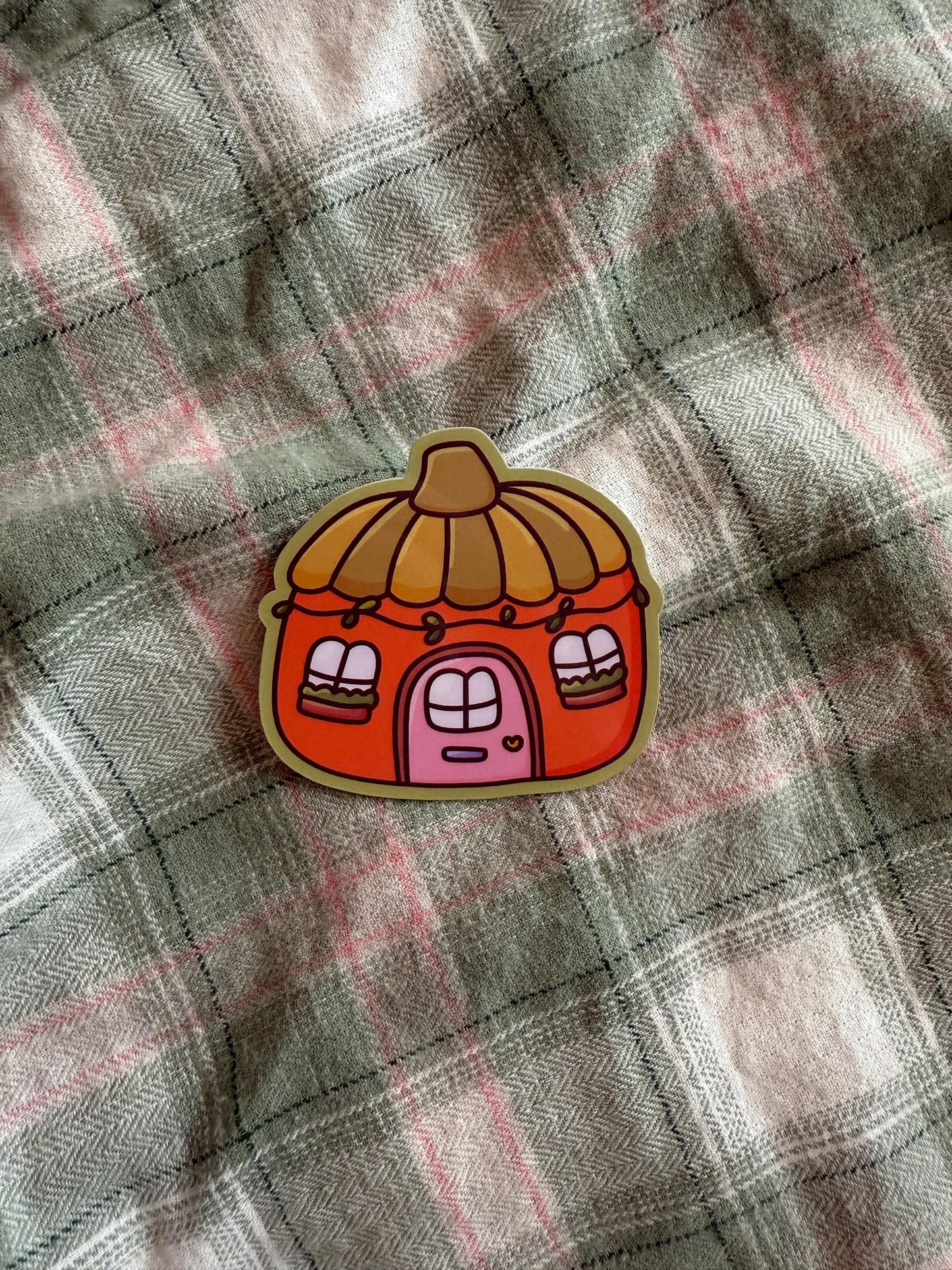 Pumpkin cottage sticker