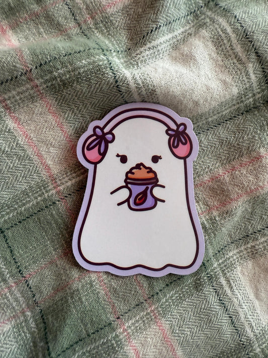 Girly ghost sticker