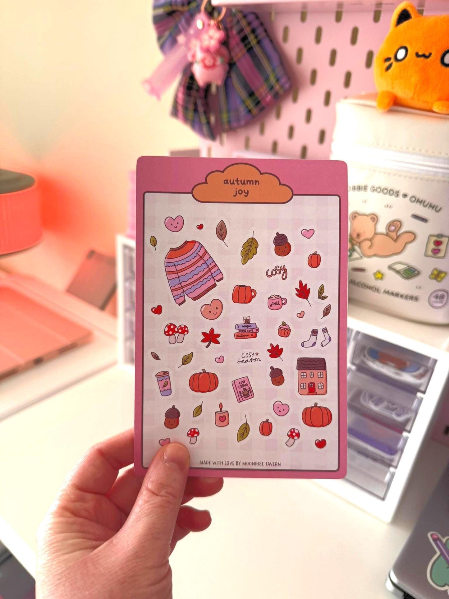 Autumn joy sticker sheet ~ autumn journal stickers